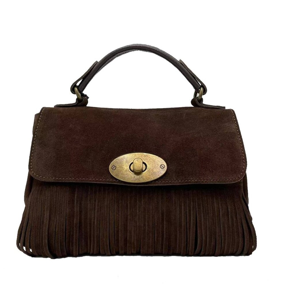 Suede Handbag